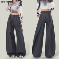 Barrel Pants Cargo Trouser Baggy Wideleg Pants Baggy Denim Trouser Pants Retro High Waist Leg Jeans