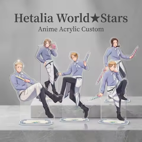 Anime Hetalia World Stars Acrylic Stand Keychain America Germany England France China Desktop Decor