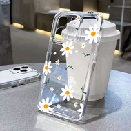 Cute Daisy Floral Phone Case For Samsung S24 FE S25 S24 S23 Ultra S22 S21 Plus S21 S20 S23 S24 FE No