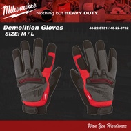 Milwaukee  Demolition Glove / Heavy Duty Hand Glove - 48-22-8731(Size M) 48-22-8732(Size L)