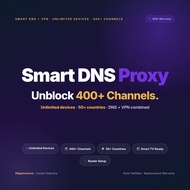 Smart DNS Proxy VPN Premium Account With Warranty | Instant Delivery | Unlimited Devices | DNS & VPN