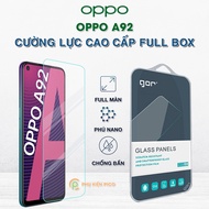 Genuine Gor full screen tempered glass for Oppo A92 used with all types of cases - Oppo A92 screen p