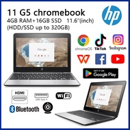 HP Chromebook 11 G5/4GB RAM + 16GB SSD/320GB HDD/office work lightweight and portable/daily learning