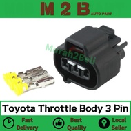 Toyota Unser Vios NCP42 Avanza 1.3 F601 K3 Idle Throttle Body Stepper Motor Socket Connector 3 Pin