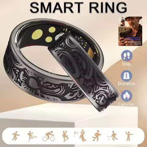 Smart Ring Heart Rate Blood Pressure Blood Oxygen Sleep Monitoring Step Counting Activity Tracking F