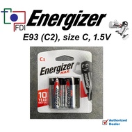 Energizer Max Alkaline size C Battery E93 C2 (2-Pack, 1.5V)