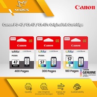 Canon PG-47 (15ML) CL-57 (13ML) CL-57s (8ML) Original Ink Cartridge For Printer E410 E470 E4270 E4570 E3370 PG47 CL57 CL57s