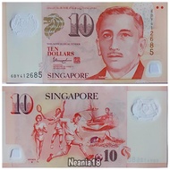 Koleksi Paket Super Mulus Singapura Pecahan 10 Dolar Kondisi Baru Gress