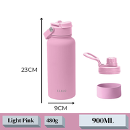 EZALO 304 Stainless Steel Palette Thermos Flask Wide Mouth Sport Water Bottle Vacuum Tumbler (900ml)