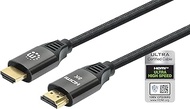 Manhattan 8K Ultra High Speed HDMI Certified 2.1 Cable - 3 Feet - 4k 120hz, 8K 60hz, 48Gbps, ARC, HD-R, HDCP 2.2 2.3, Gold Contacts, Braided Cord – Lifetime Mfg Warranty - for PS5, Xbox, TV