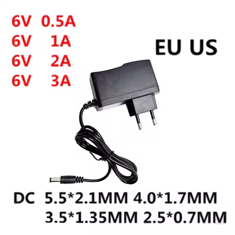 AC 110-240V to DC 6V 0.5A 1A 2A 3A Universal Switch Power Supply Adapter Charger 6 V Volt for Omron 