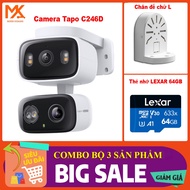[ GENUINE TAPO] Super Economical Combo Tapo C246D WiFi Camera + L Stand + Lexar Memory Card (64GB / 