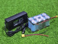 แบตลิเธียม 4S (2P)+ชุดชาร์จ LiFePO4 32650 32700 4s 12.8v-14.6v 12,000mah. แบตเตอรี่ แบตเครื่องเสียงต