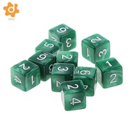 [utruiut0k] 10pcs Multi Sided  D&D RPG Roleplay Party Game D6 D10 D12 D20 Dices Toys