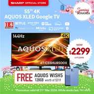 SHARP 55" / 65" AQUOS XLED Google TV - 4T-C55HU8500X / 4T-C65HU8500X