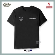 T Shirt Round Neck Sulam Mercedes Brabus Sport Performance Rocket G63 E63 C43 SUV Baju Lelaki Cotton