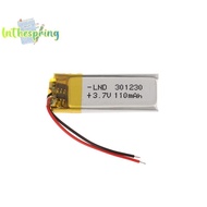 [spring-t] 1pc 3.7 V 301230 110mAh Polymer  Rechargeable Battery Used For  Headset MP3 MP4 Accessori