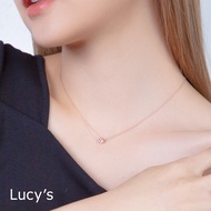 Lucy's 925純銀 雪燦(玫金白) 項鍊 (67296)