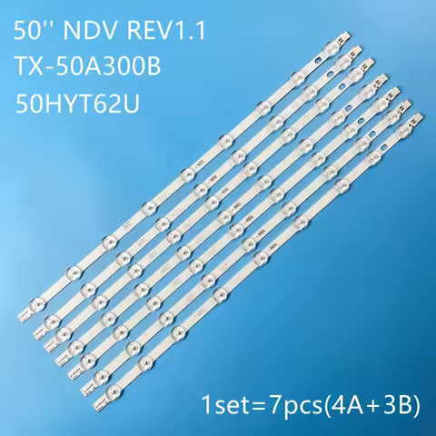 LED Backlight Strip 9lamps for HITACHI 50HYT62U VESTEL 50'' NDV REV1.1 TX-50A300B TX-50A300E VES500U