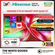 [FREE SHIPPING + 2 GIFT] Hisense 70" / 65" / 55"  120 HRR 4K Quantum DOT QLED SMART TV E7Q Q6Q