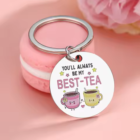 Best Friend Keychain Gifts For Women Friendship Gifts For Best Friend Soul Sister Bff Bestie Tea Key