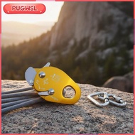 [pugwsl] Self-locking Rope Grab Aviation Aluminum Fall Arrester Climbing Rope Protector for Rope Acc