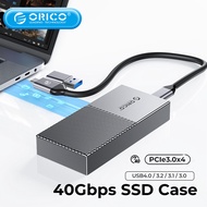 USB4 ORICO NVMe ตู้ SSD 40Gbps PCIe3.0x4 M.2อลูมิเนียม SSD เข้ากันได้กับ Thunderbolt 3 4 USB3.2 USB 3.1 3.0 Type-C