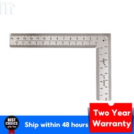 90 Degree Angle Ruler Stainless Steel L Shape Ruler Double Sided Scale Ruler Measuring Tool Metal St