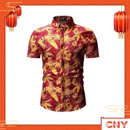 Kemeja Batik Lelaki Kemeja Bunga Shirt Batik Code-45