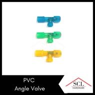 PVC Angle Valve 1/2 x 1/2