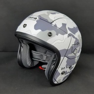 TAIRA HELMET CAFE RACER COMMAND SILVER