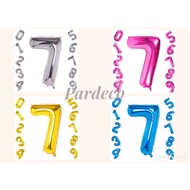 <Pardeco SG> 7 inch Balloon Number Foil