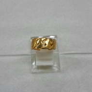 24k Gold Plated Large Chain Ring