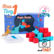 3D Puzzle Toy - Color Cube by card - Train thinking, develop intelligence for 3-5 year old children 