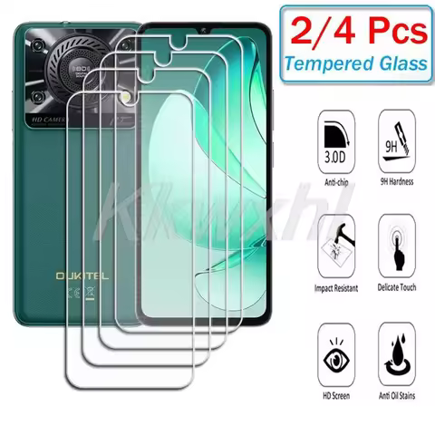 2-4PCS 9H HD Tempered Glass For Oukitel C60 Pro 6.88" ON OukitelC60Pro OukitelC60 C60Pro Screen Prot
