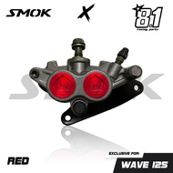 ♞,♘,♙SMOK X 8.1 FORMULA CALIPER (FRONT) FOR HONDA WAVE 100/125 4POT 4 POT ORIGINAL THAILAND