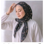 Em3 Scarf | Navisha black LASERCUT SQUARE HIJAB