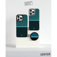 CASECASE X Suntur Lucky we found Magnetic suction Black&Sliver Mirror iPhone Case IPhone 16 15 14 13