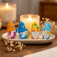 [doverywell]   Mini Gnome Figurine Small Garden Gnome 2 Pcs Mini Summer Gnome Figurines – Beach Resi