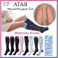 QQ Compression Therapy Socks Maternity Stoking panjang Pantang Ibu Mengandung Sports  Futsal Terapi 
