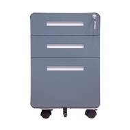 ULTi Vulcan 3-Drawer Mobile Steel Vault Storage Drawer File Cabinet - Made for Standing Desk