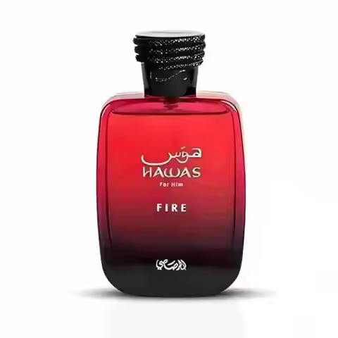 Rasasi Hawas Fire EDP 100ML for Men, Fiery & Powerful Scent, Irresistible Masculine Fragrance Gift S