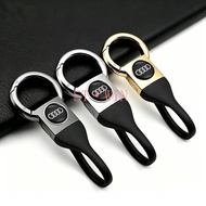 Car Logo Keyrings High Quality Zinc Alloy Keychain For Audi A4 B8 / B9 / 8K / 8W A6 / A6L Q5 Q7 A3 /