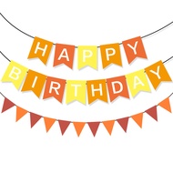 Happy birthday happy birthday happy birthday Pull Flag Decoration Arrangement Banner Bunting Pennant