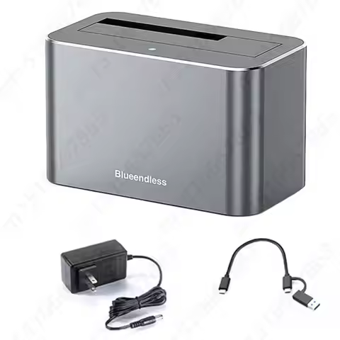 Hard Drive Dock USB3.0 To SATA External Hard Drive Docking Station 5Gbps Support Up To 20TB for 2.5/