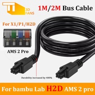 HB AMS/AMS 2 pro For bambu lab X1/P1/H2D Series 6-pin Bus Cable 1M/2M extension cablefor 3D printer
