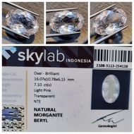 Batu Zamrud Pink Morganite Beryl Memo 7.10 crt