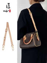 suitable for lv speedy20 shoulder strap single buy pillow bag Messenger armpit replacement strap vegetable tanned leather strap suitable for lv