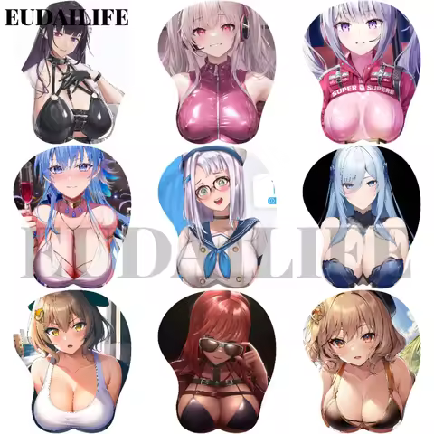 Victory Alice Anis Helm 3D Hand Wrist Rest Mouse Pad Mousepad Silicone Breast Oppai Soft Mouse Mat O