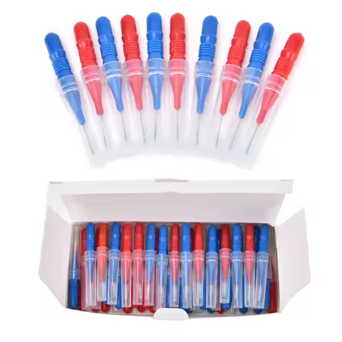 50X Clean Tooth Floss Head Hygiene Dental Plastic Interdental Brush Toothpick